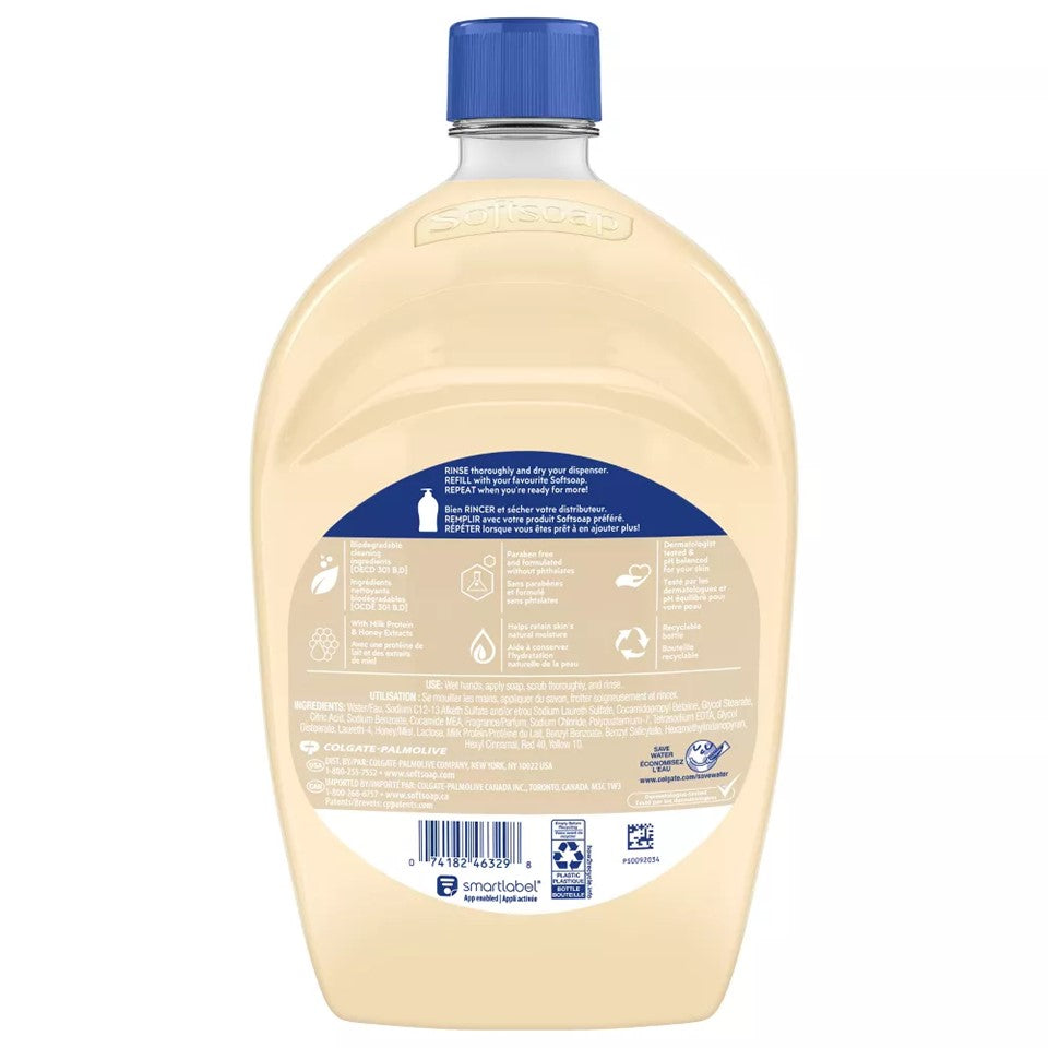 SoftSoap Liquid Hand Soap Refill Milk & Honey - 50oz/6pk