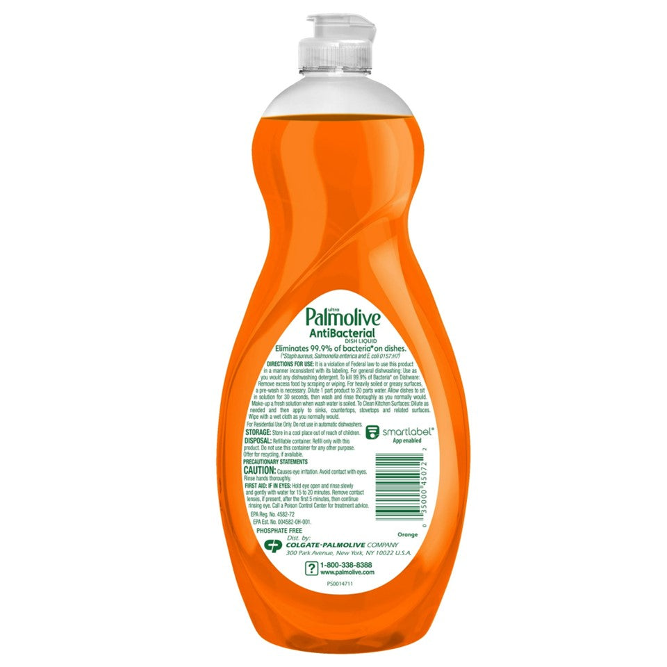 Palmolive Ultra Dish Liquid Soap Antibacterial Orange - 32.5oz/9pk