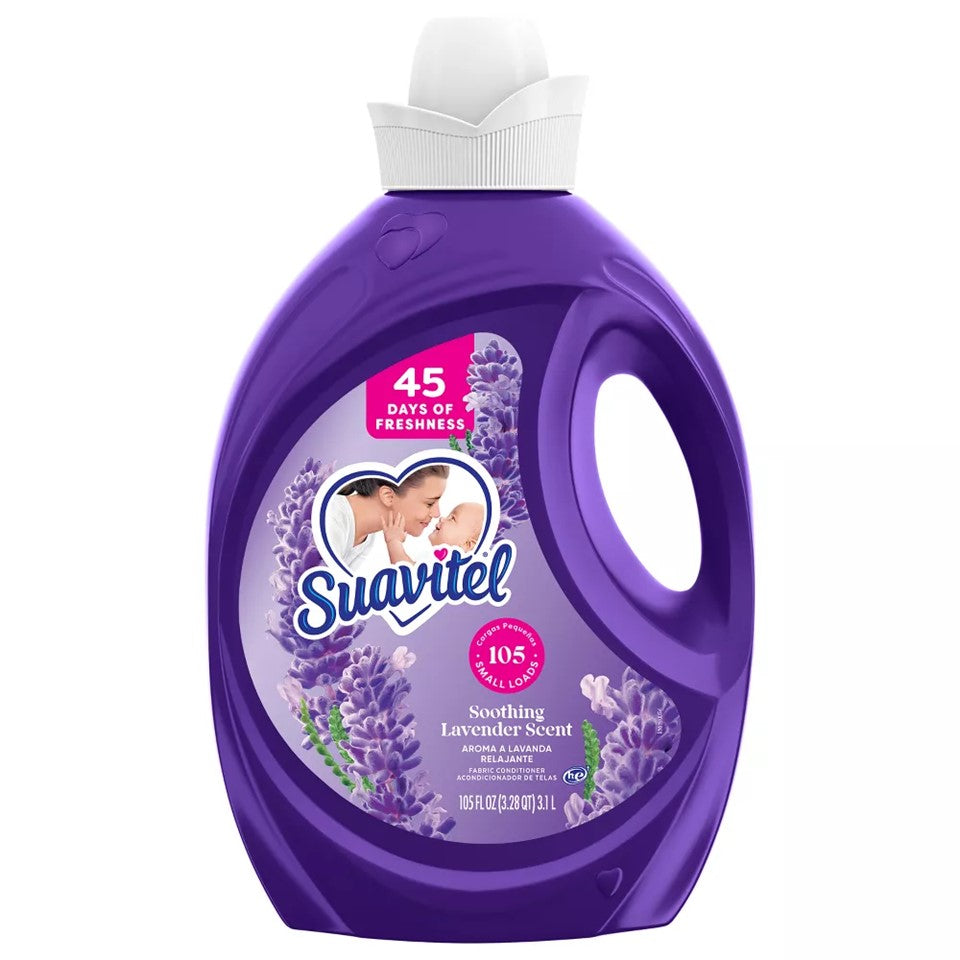 Suavitel Fabric Conditioner Soothing Lavender - 105oz/4pk