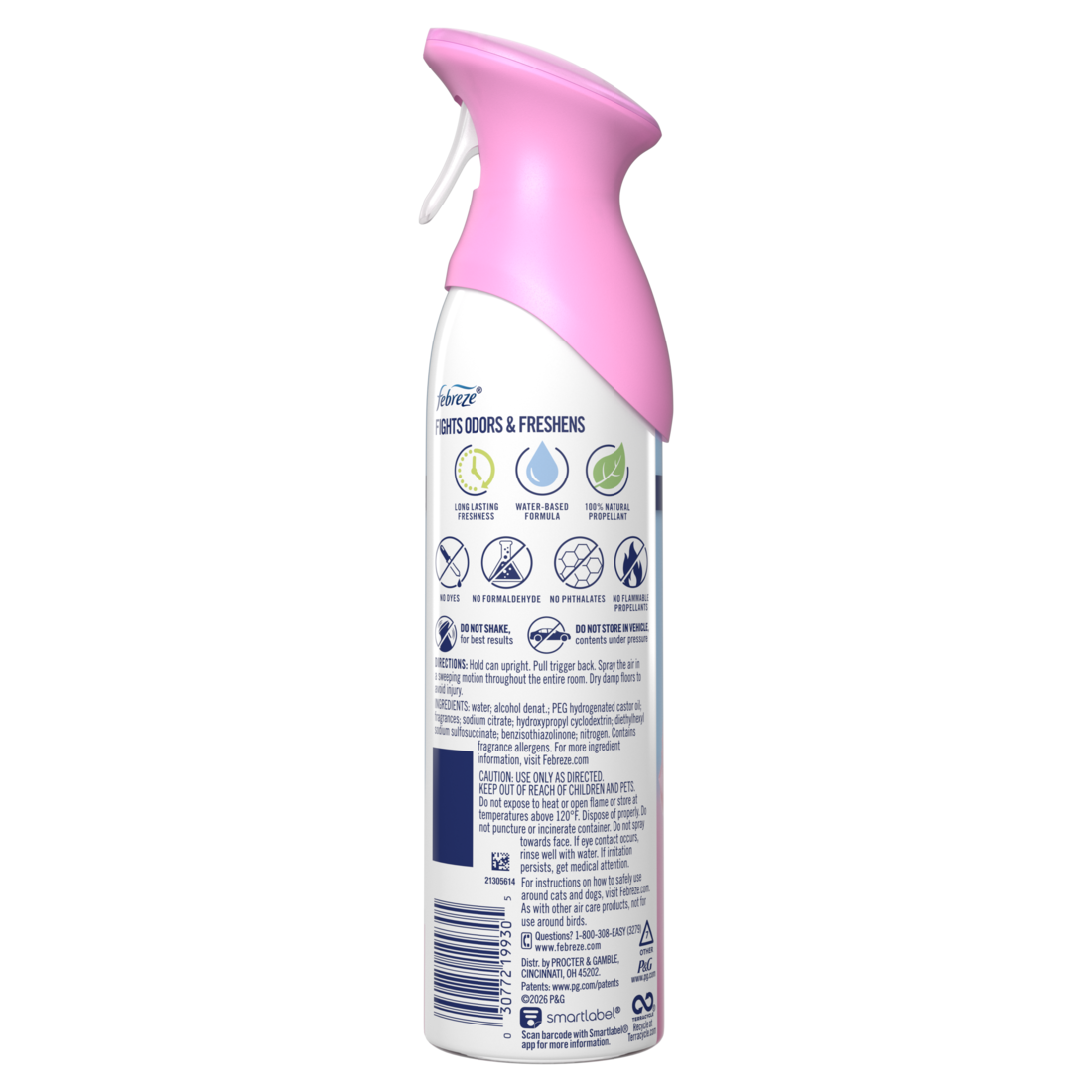 Febreze Air Mist Air Freshener Spray Odor Fighting Room Spray Downy April Fresh Scent - 8.1oz/6pk