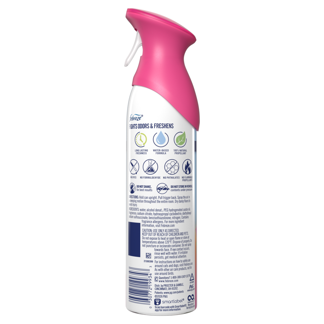 Febreze Air Mist Air Freshener Spray Odor Fighting Room Spray Gain Island Fresh Scent - 8.1oz/6pk