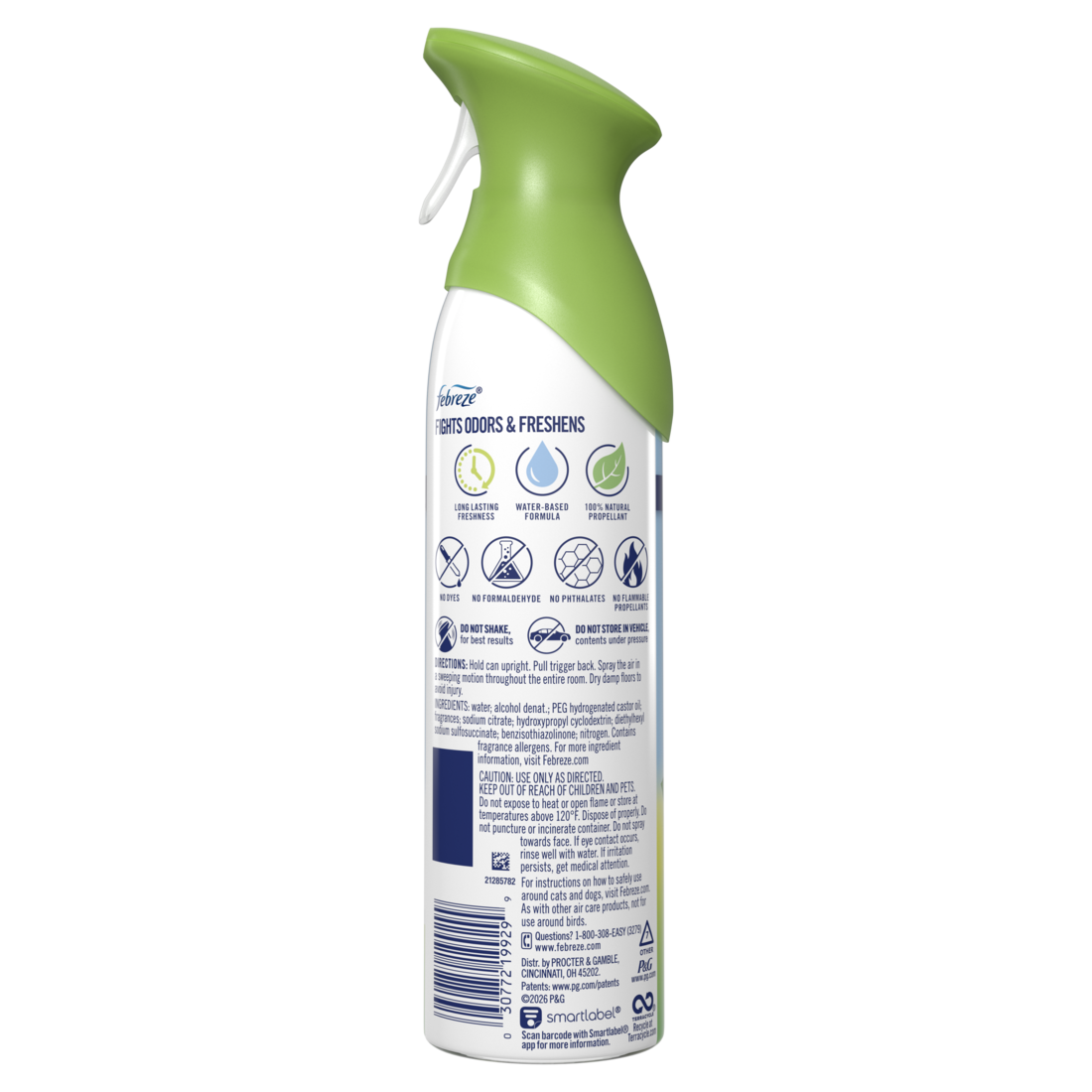 Febreze Air Mist Air Freshener Spray Odor Fighting Room Spray Gain Original Scent - 8.1oz/6pk