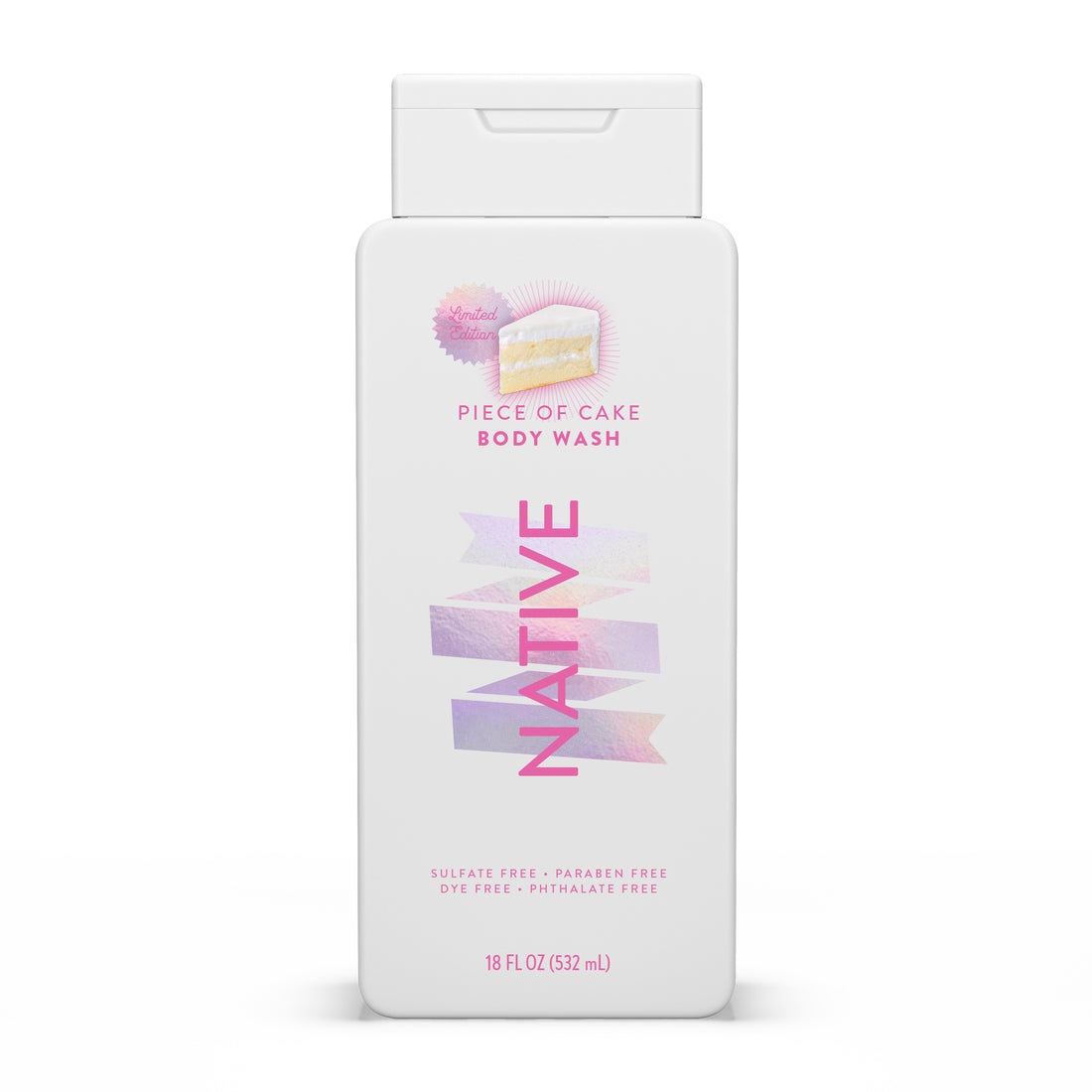 Native Limited Edition Piece of Cake Body Wash - 18oz/6pk