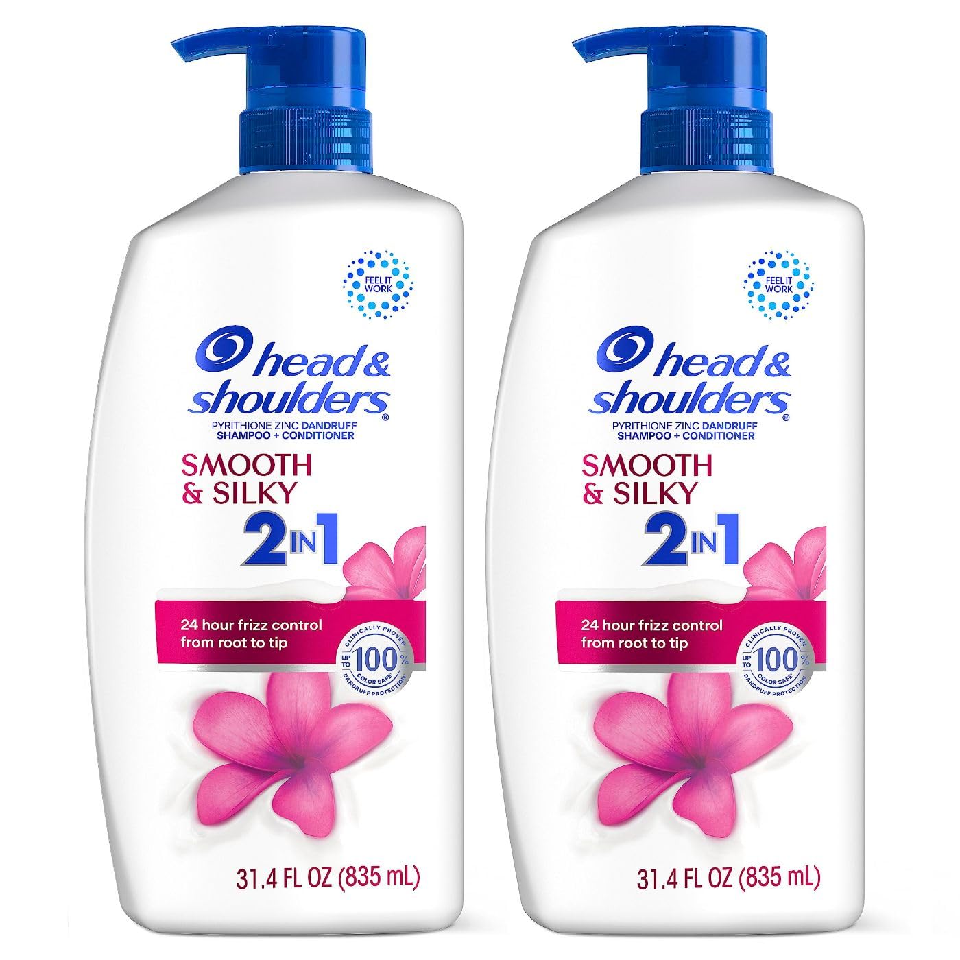Head & Shoulders 2 in 1 Smooth & Silky Twin Pack - (2x31.4)oz/4pk