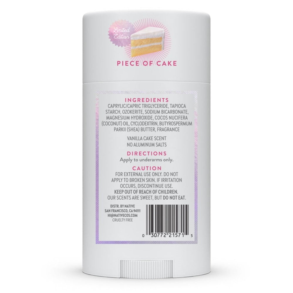 Native Limited Edition Piece Of Cake Deodorant - 2.65oz/12pk