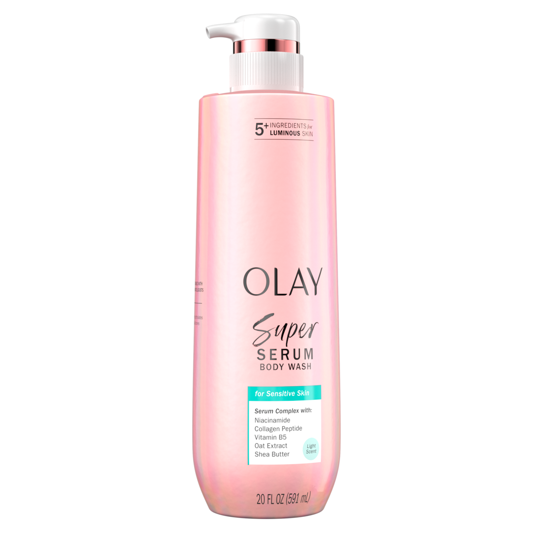Olay Super Serum Body Wash For Sensitive Skin Serum Complex For Luminous Skin - 20oz/4pk