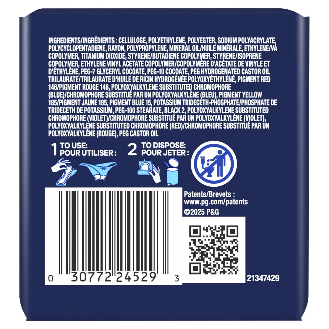 Always Ultra Thin Feminine Pads with Wings for Women Size 4 Overnight Absorbency Unscented - 6ct/8pk