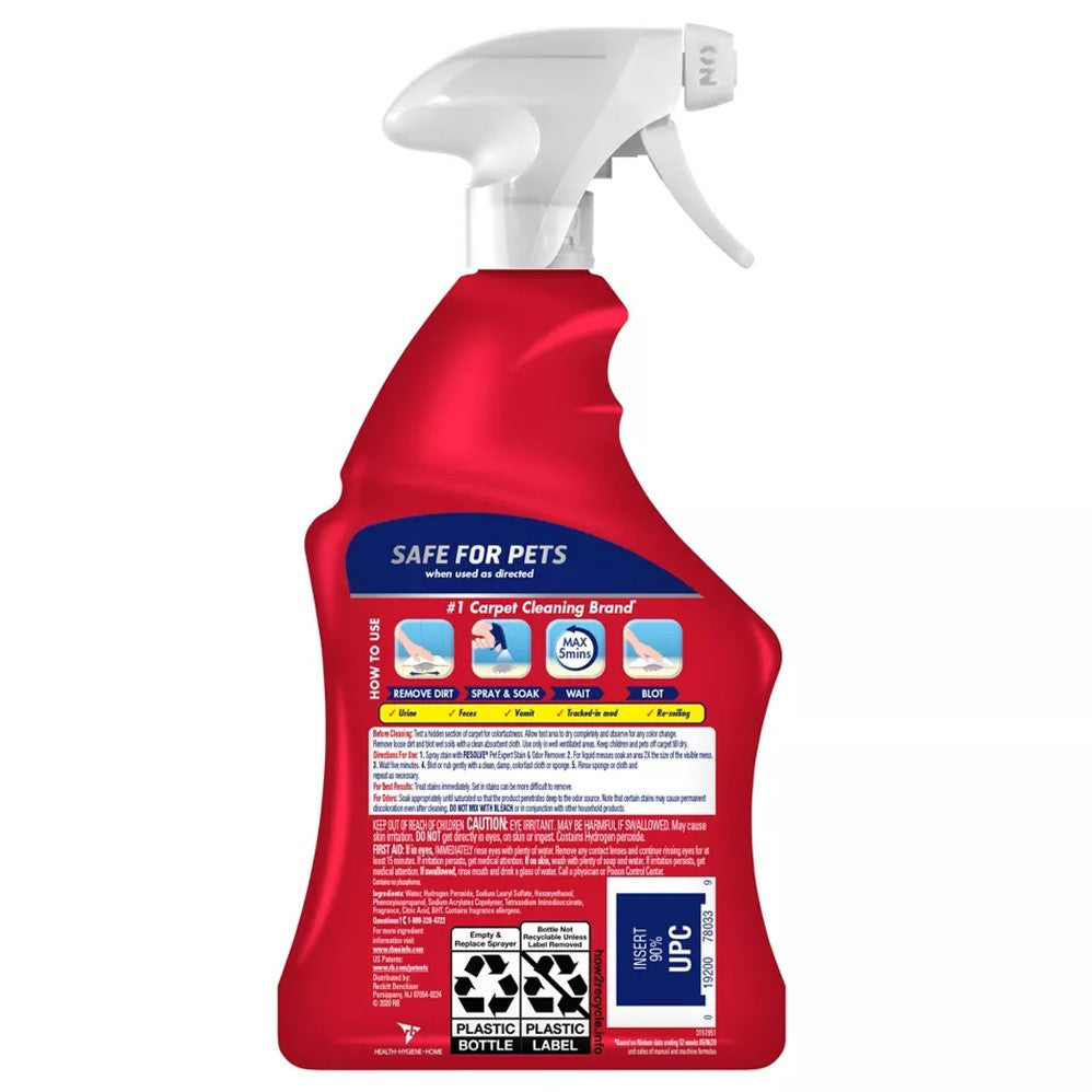 Resolve Pet Expert Stain Odor Remover - 22oz/6pk