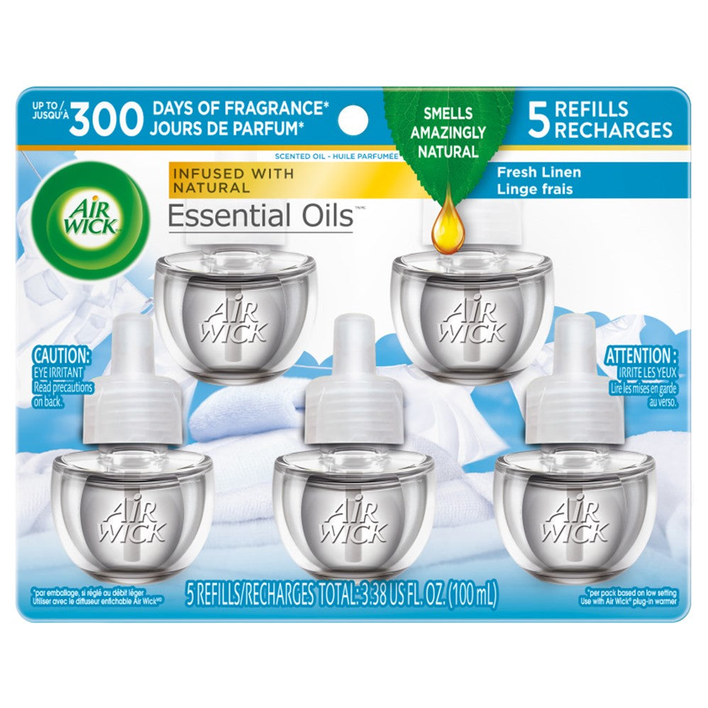 Air Wick Scented Oil - Refill Fresh Linen - 5ct/5pk