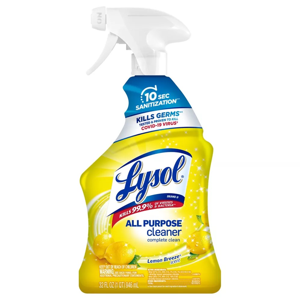 Lysol All Purpose Cleaner - Trigger Lemon Breeze - 32oz/12pk