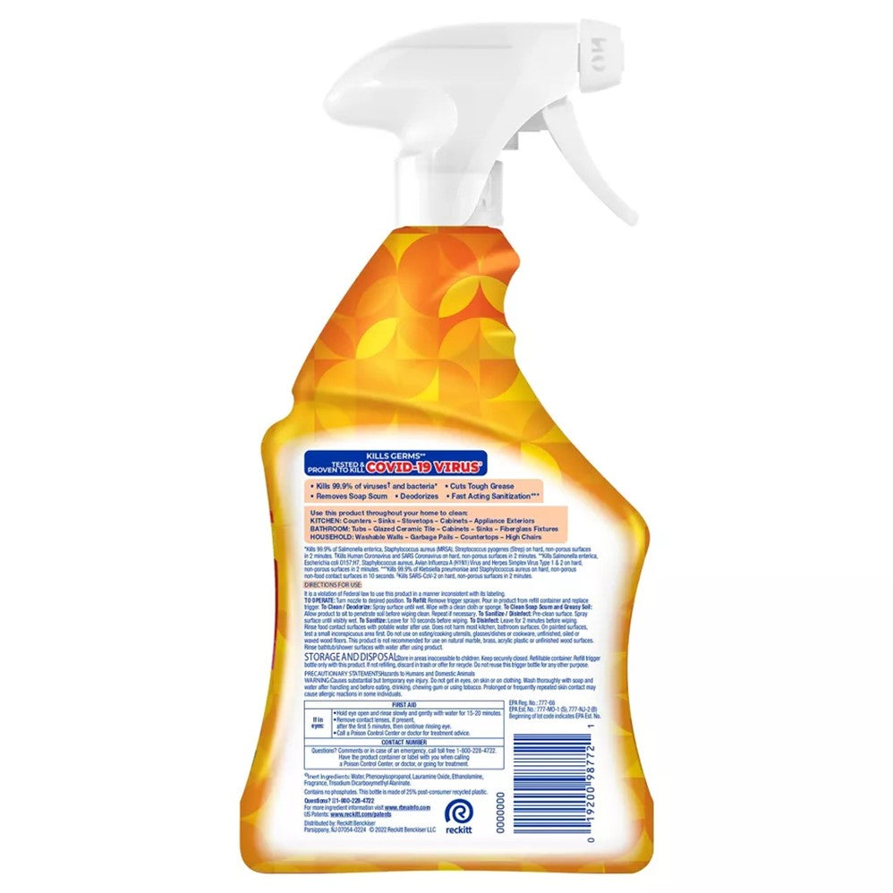 Lysol All Purpose Cleaner - Trigger Brand New Day Mango & Hibiscus - 32oz/9pk