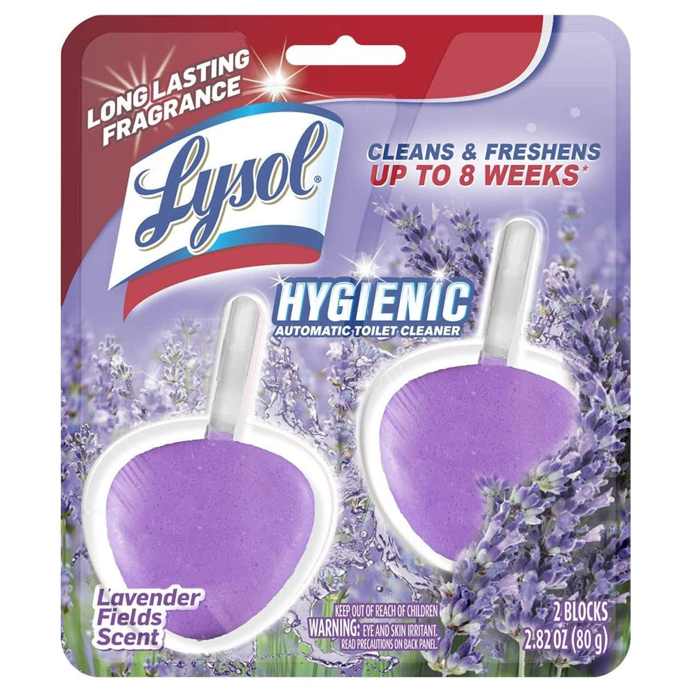 Lysol No Mess Automatic Toilet Bowl Cleaner - Lavender Fields - 2ct/4pk