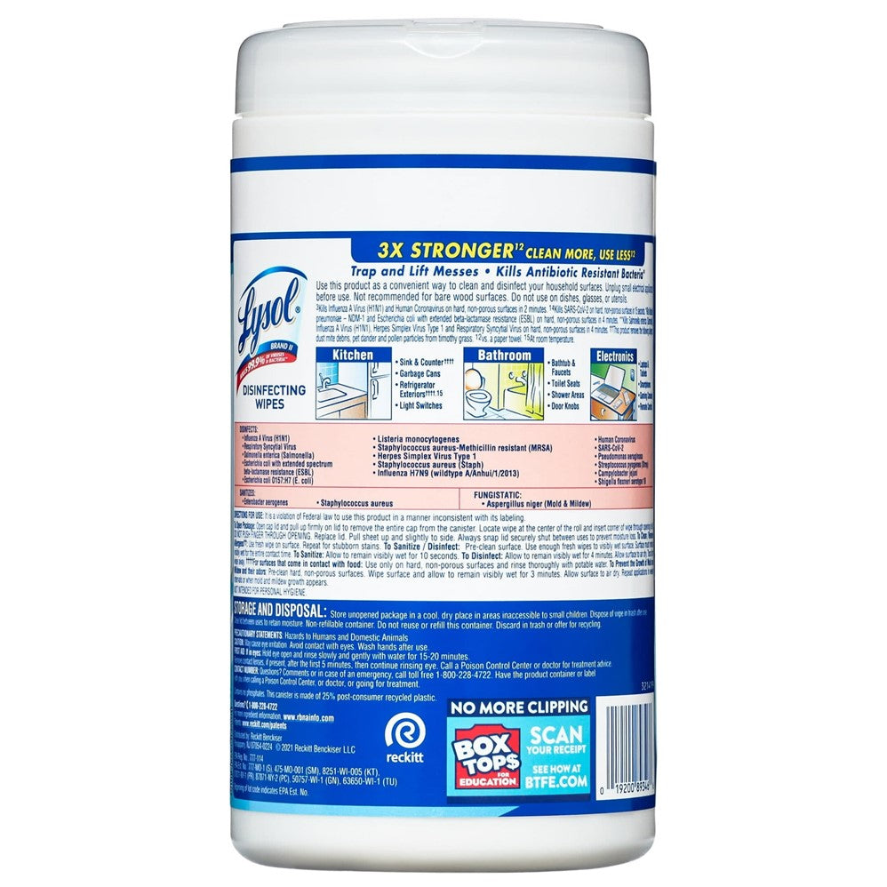 Lysol Disinfecting Wipes - Crisp Linen - 80ct/6pk