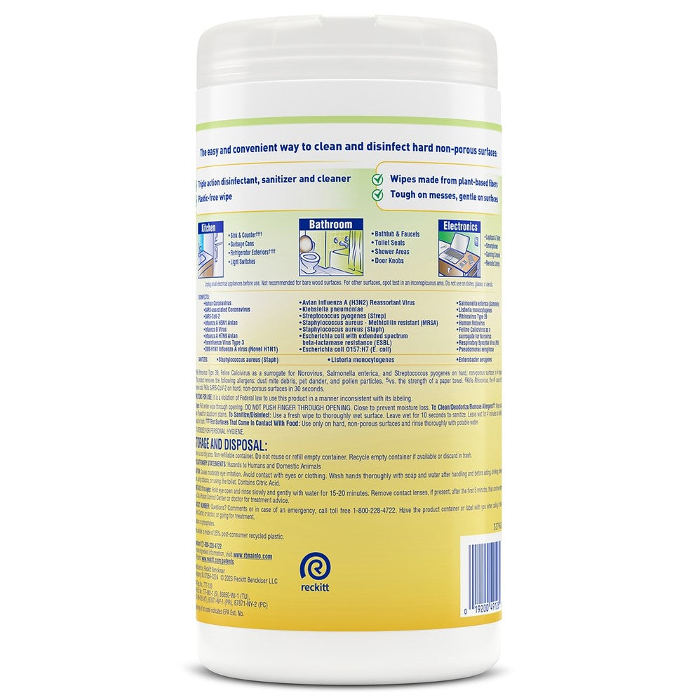 Lysol Biodegradable Disinfecting Wipes - Fresh Citrus - 70ct/6pk