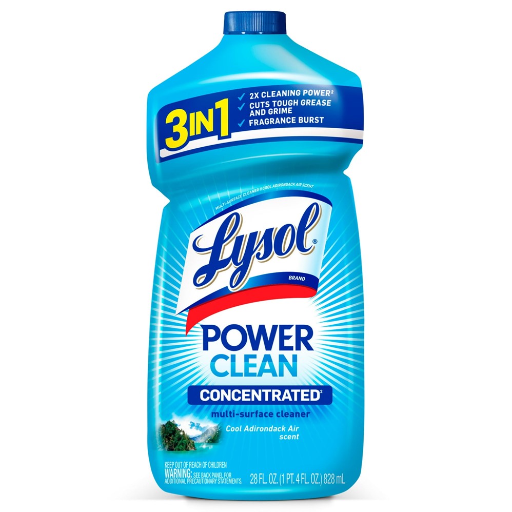 Lysol Clean & Fresh Multi-Surface Cleaner - Pourable Cool Adirondack Air - 28oz/9pk