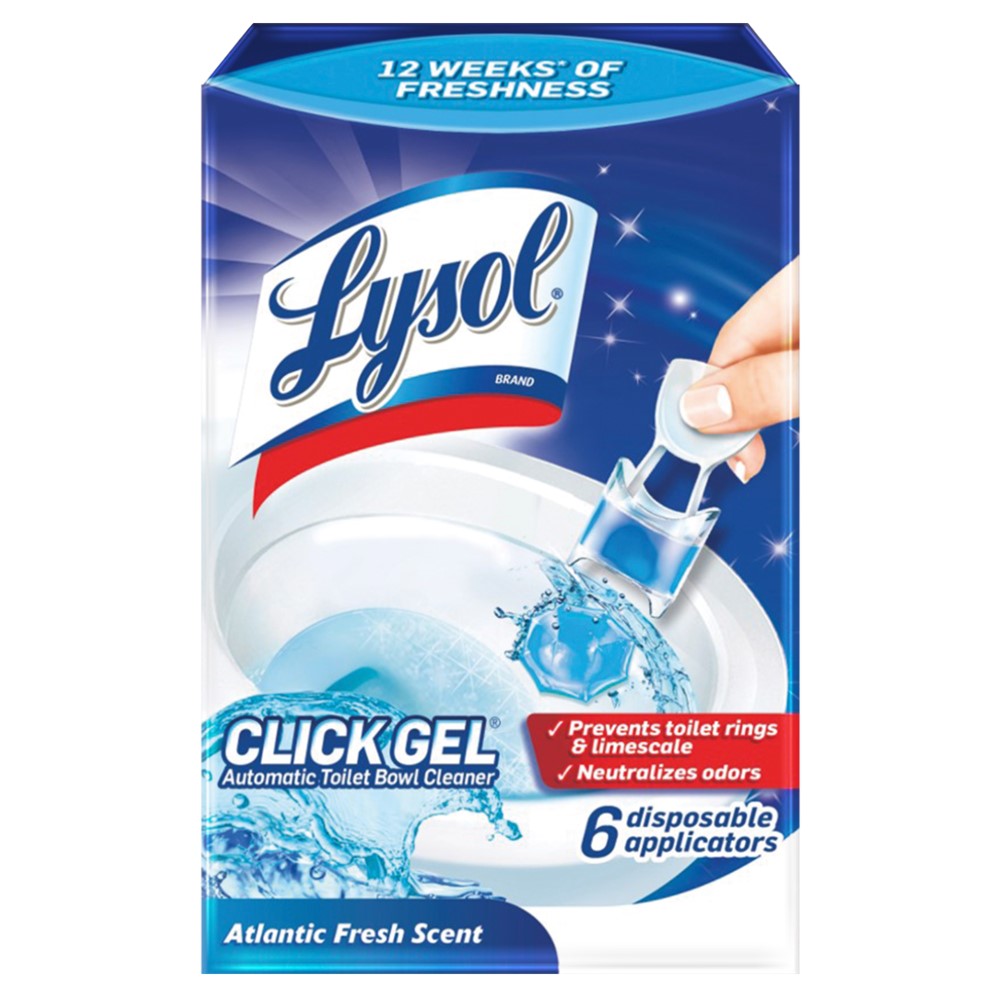 Lysol Automatic Toilet Bowl Cleaner - Click Gel Ocean Fresh - 6ct/4pk