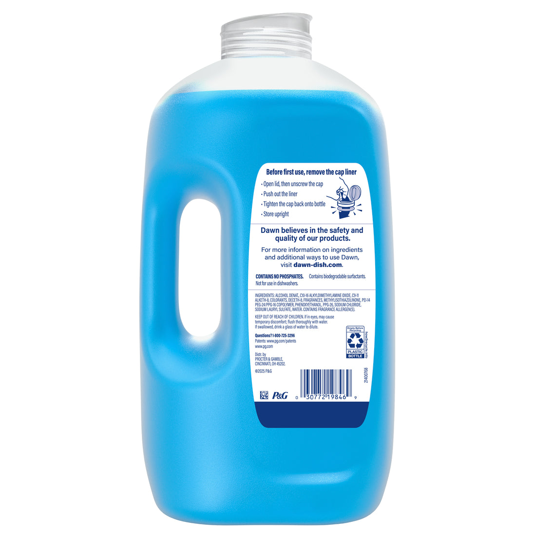 Dawn Refill Jug Dish Soap Dishwashing Liquid Original - 90oz/120pk