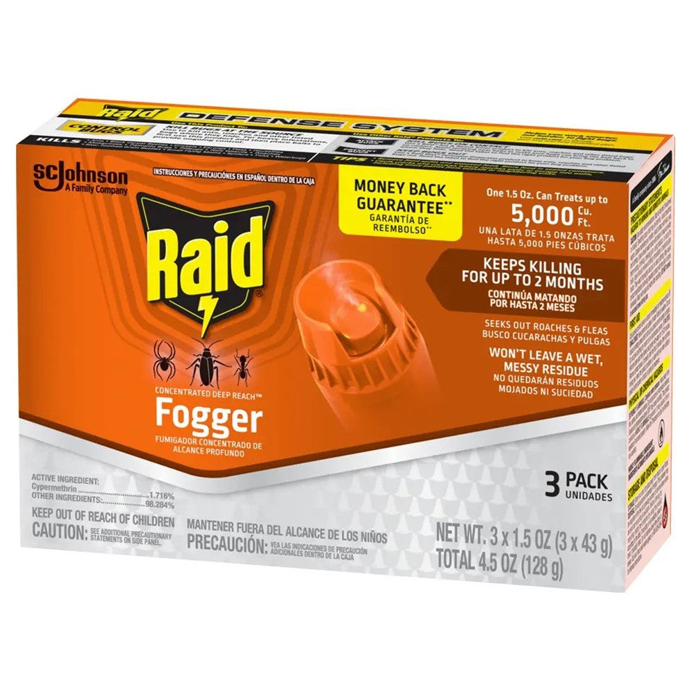 Raid Concentrated Fogger - 3x1.5oz/12pk