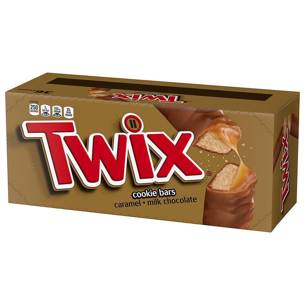 Twix Caramel Cookie Chocolate Candy Bars Full Size - 1.79oz/36pk