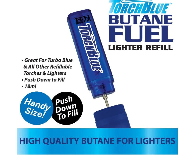 Bulk Torch Blue Butane Refill 18ML - 12ct