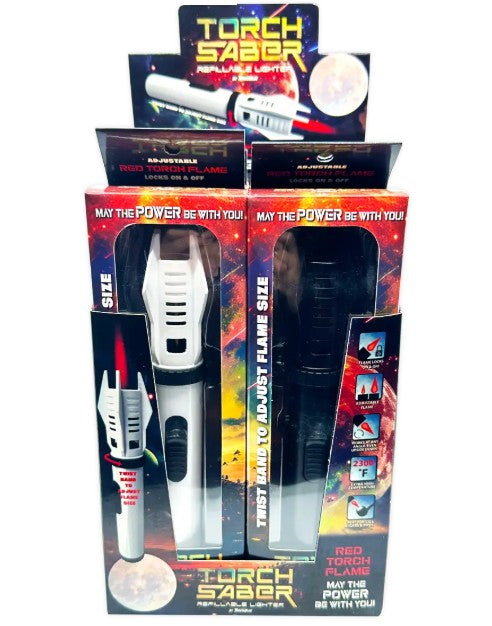 Torch Saber Torch Lighter with Red Flame - 6ct