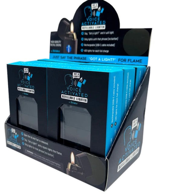 Voice Activated Flip Top Lighter - 6ct