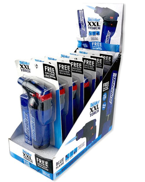 Torch Lighter with Bonus Butane Refill Blister XXL - 6ct