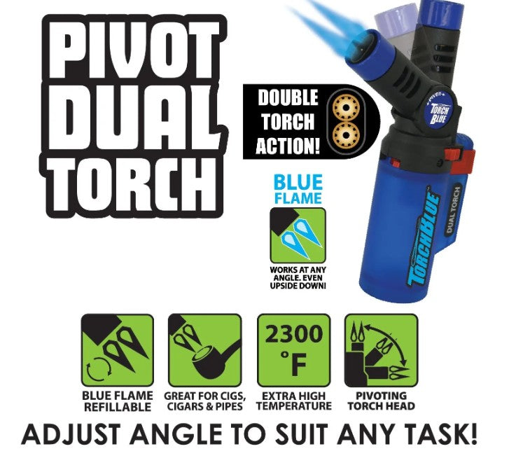 Pivot Head XXL Dual Torch Lighter - 8ct