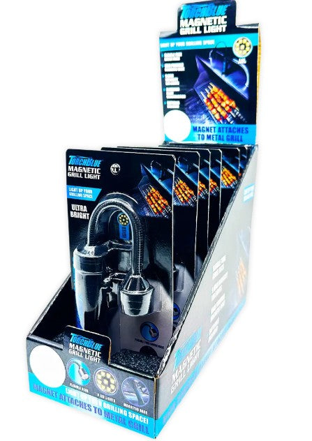Grill LED Flashlight Matte Finish with Magnetic Stand - 6ct
