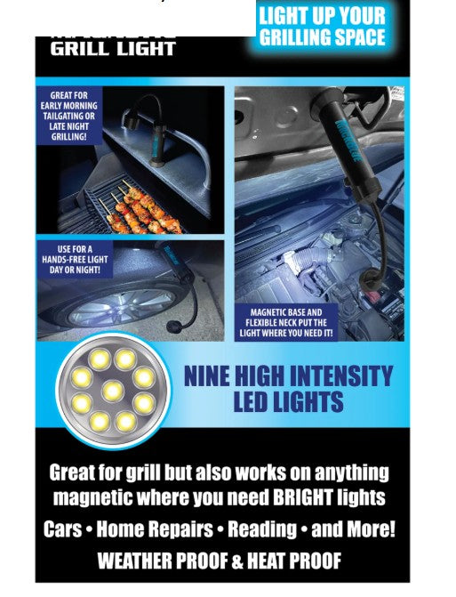 Grill LED Flashlight Matte Finish with Magnetic Stand - 6ct