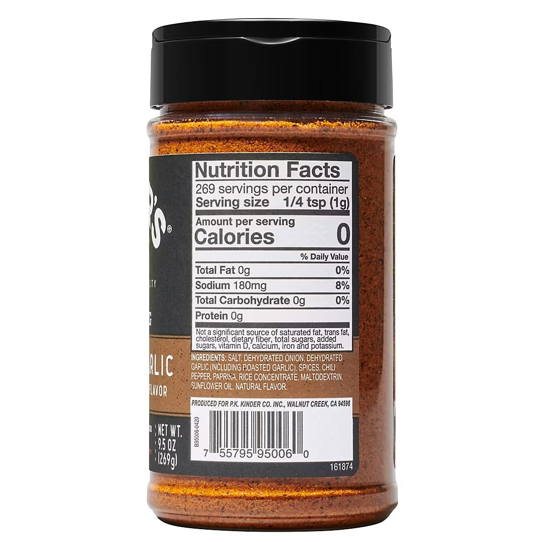 Kinder's Woodfired Garlic Rub with Smoked Flavor - 9.5oz/1pk