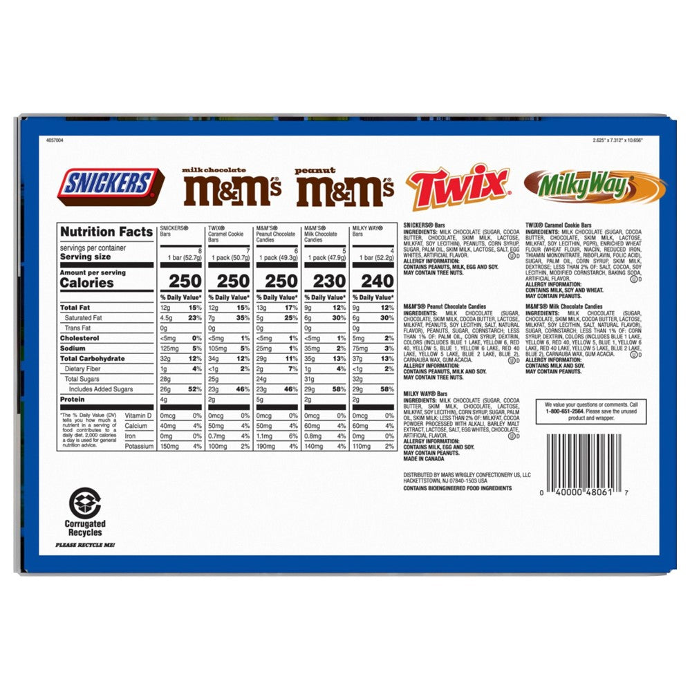 Mars Chocolate Candy Bars Variety Pack Full Size - 30ct/1pk