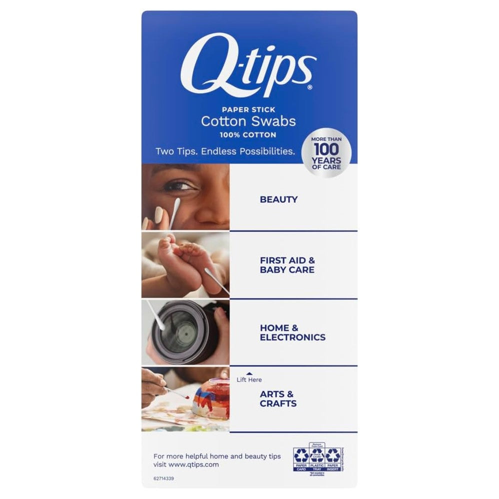 Q-tips Cotton Swabs - 625ct/12pk