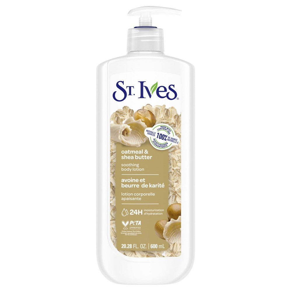 St. Ives Oatmeal & Shea Butter Soothing Body Lotion - 600ml/20.28oz/4pk