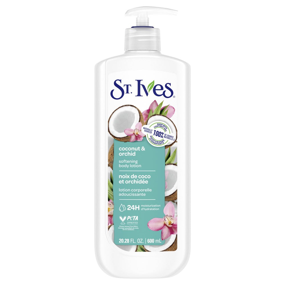 St. Ives Softening Coconut & Orchid Body Lotion - 600ml/20.28oz/4pk