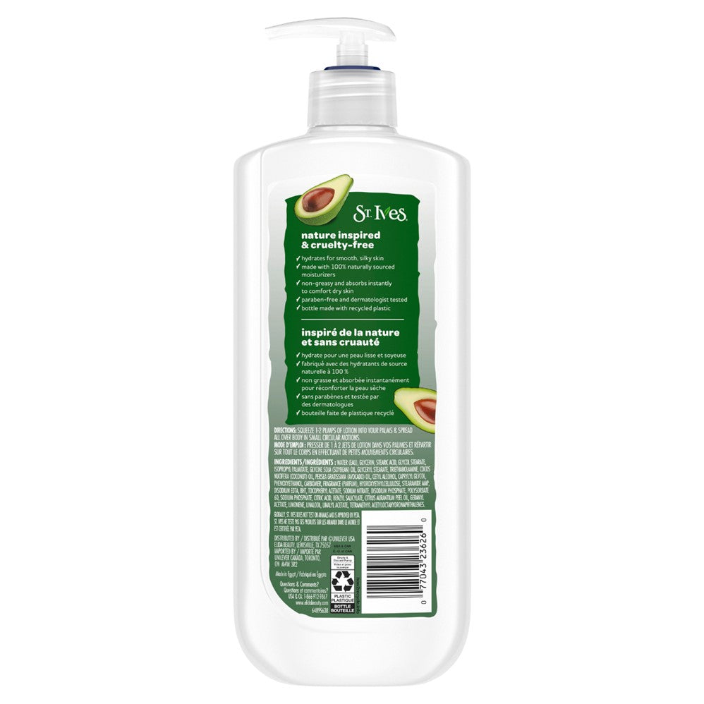 St. Ives Hydrating Vitamin E & Avocado Body Lotion - 600ml/20.28oz/4pk
