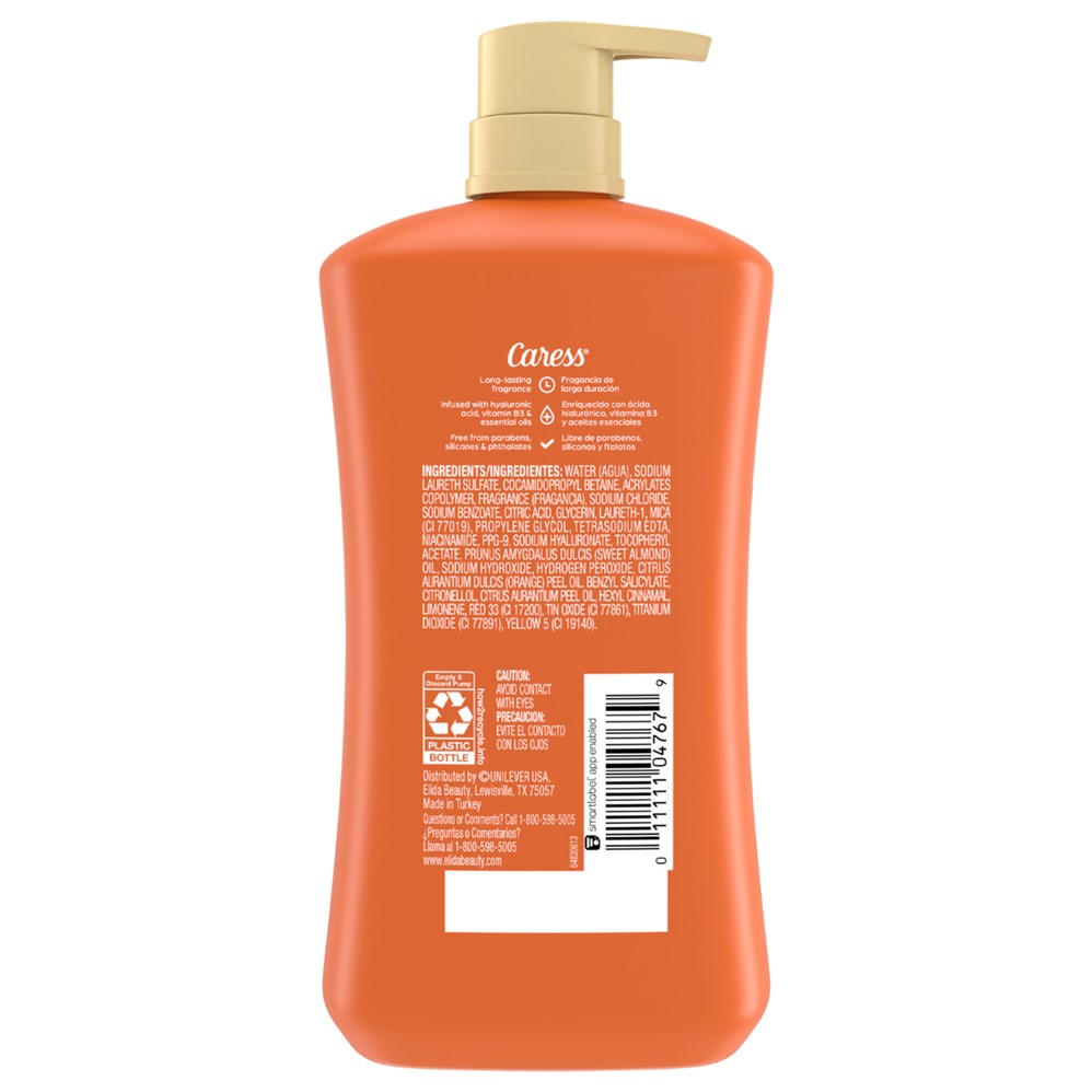 Caress Body Wash Mango & Almond Oil Shower Gel - 30oz/4pk