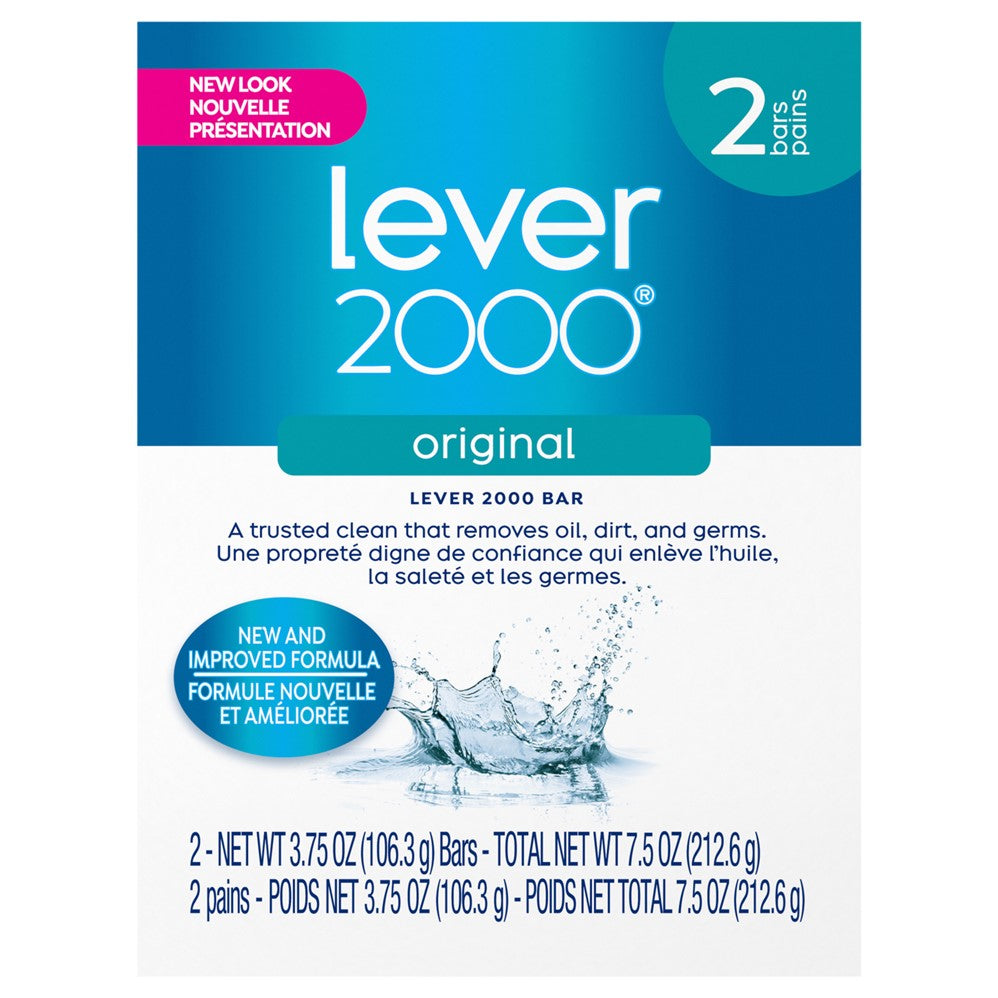 Lever 2000 Bar Soap Original Total 7.5oz - (2x3.75)oz/24pk