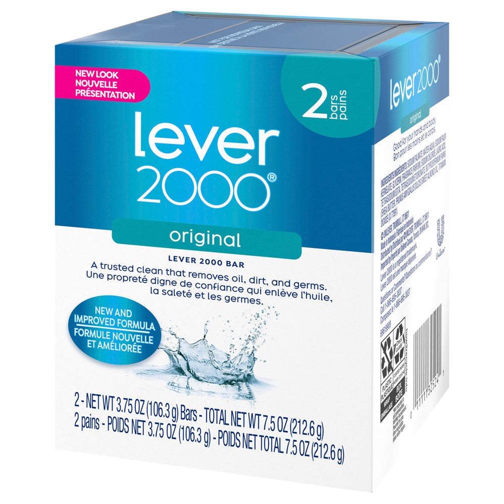 Lever 2000 Bar Soap Original Total 7.5oz - (2x3.75)oz/24pk