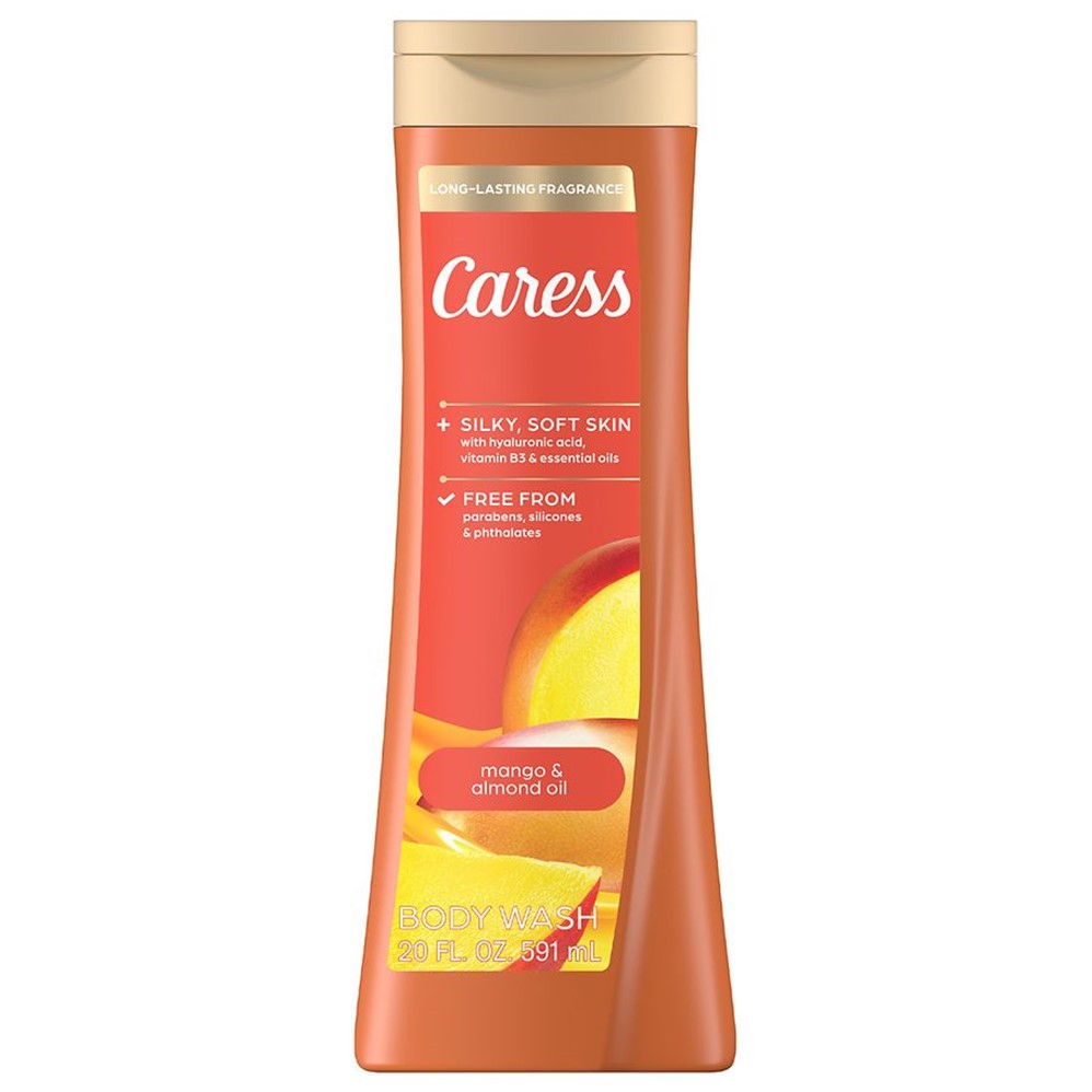 Caress Body wash Mango and Almond Oil - 20oz/4pk