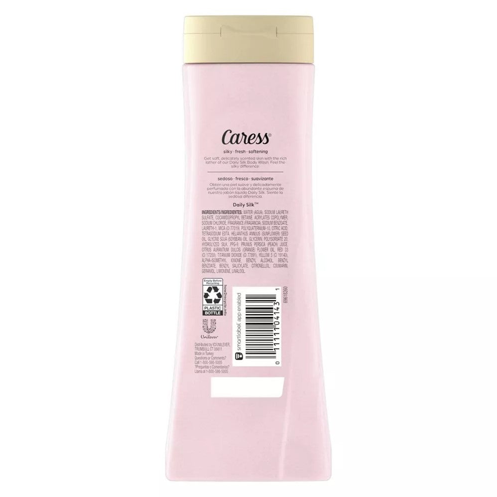 Caress Body Wash Daily Silk White Peach and Orange Blossom - 20oz/4pk