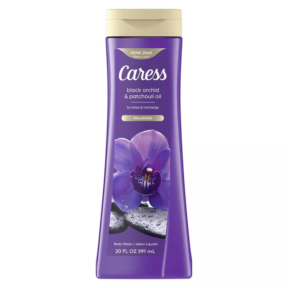 Caress Body Wash Black Orchid and Patchouli Oil - 20oz/4pk