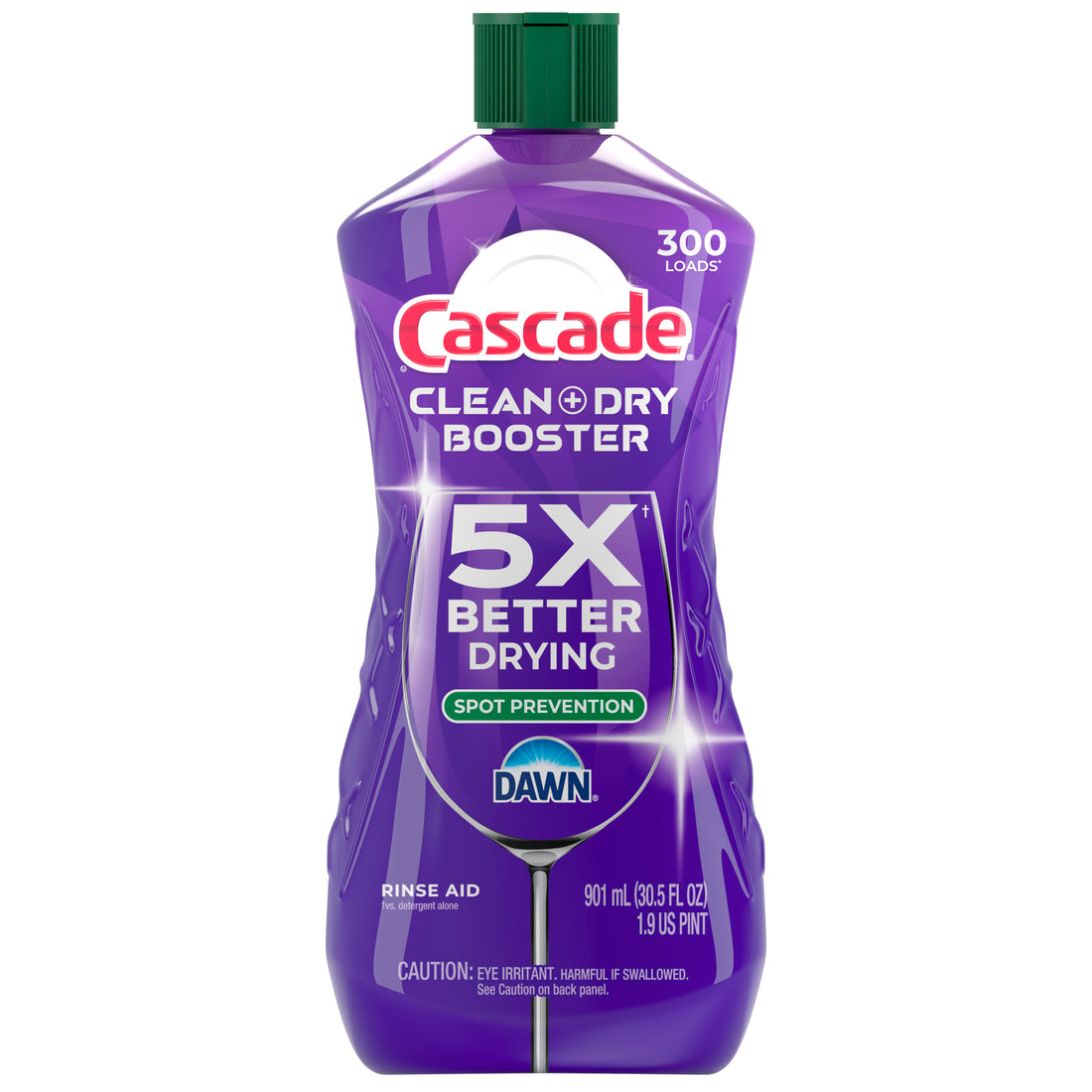 Cascade Rinse Aid Clean & Dry Booster - 30.5oz/4pk