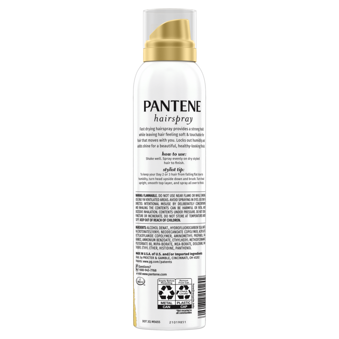 Pantene Pro-V Strong Hold Level 4 Hairspray - 7oz/12pk