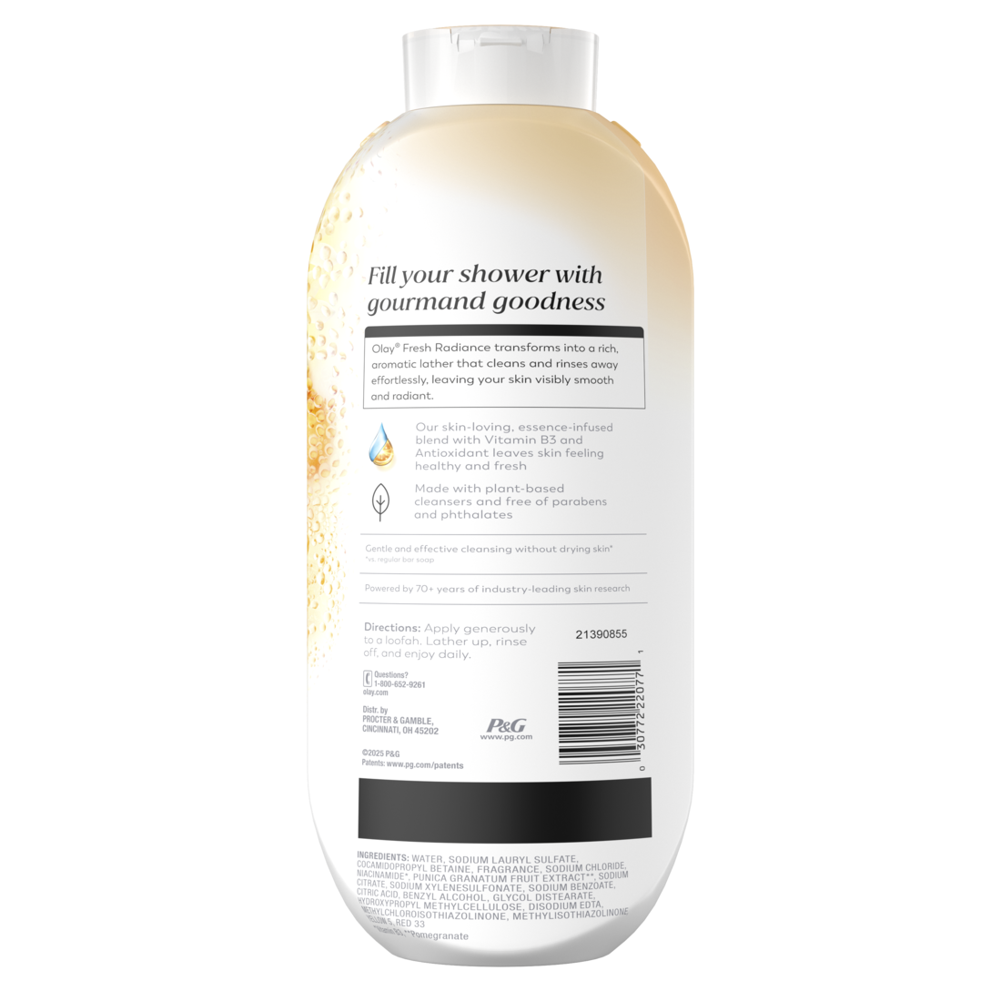 Olay Fresh Radiance Body Wash With Essence Of Vanilla Blossom And Apricot Vitamin B3 And Antioxidant Blend - 22oz/4pk