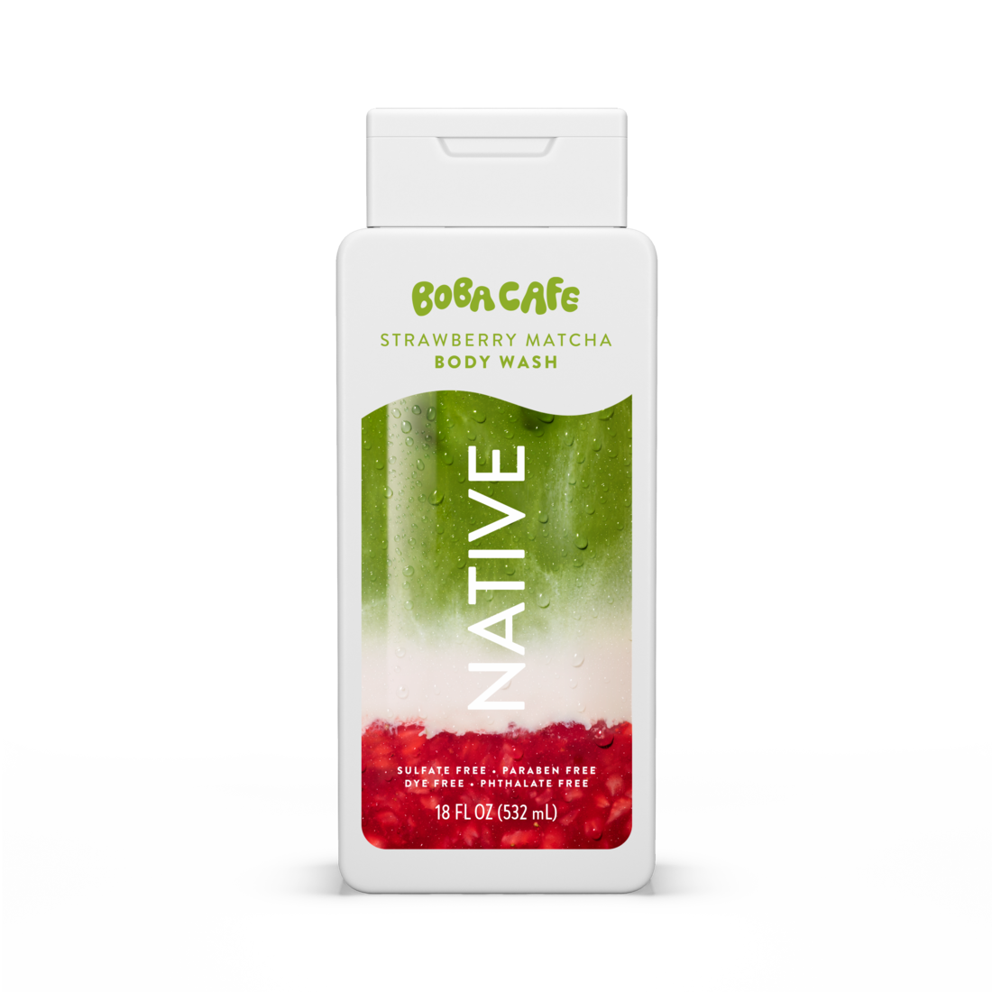 Native Limited Edition Strawberry Matcha Body Wash - 18oz/6pk