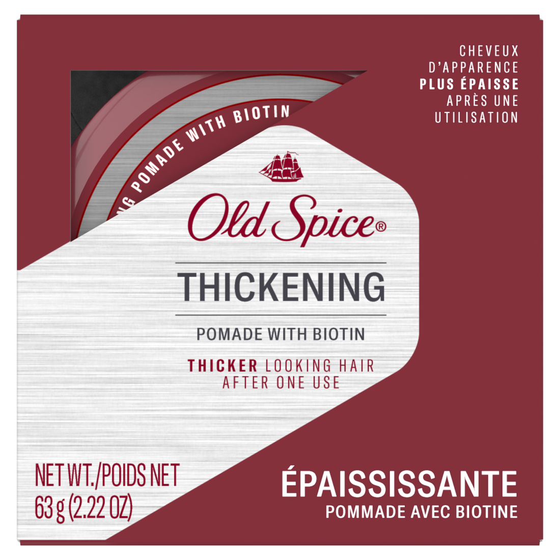 Old Spice Thickening Men'S Pomade With Biotin - 2.22oz/12pk