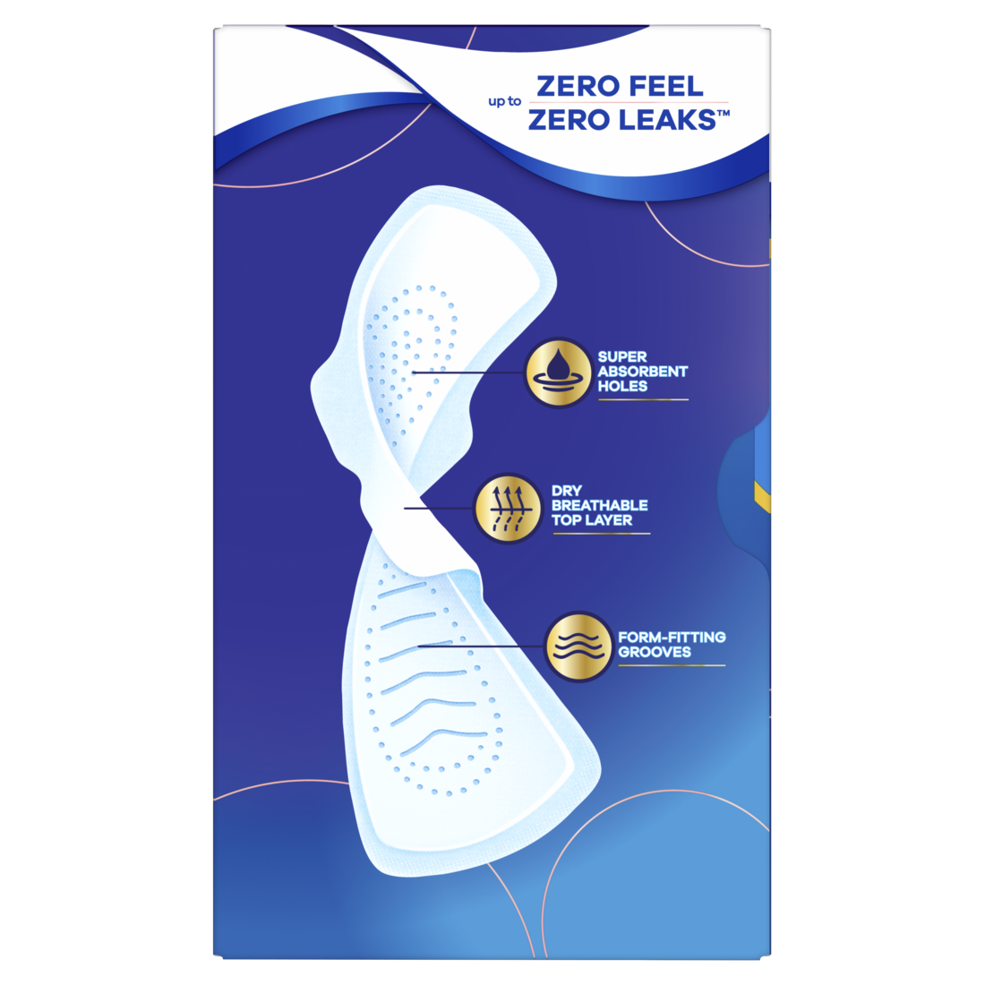 Always Infinity With Flexfoam Pads Size 5 Extra Heavy Overnight With Wings Unscented - 30ct/3pk