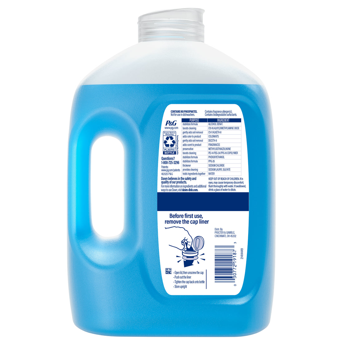 Dawn Ultra Refill Jug Dish Soap Dishwashing Liquid Original - 51.5oz/6pk