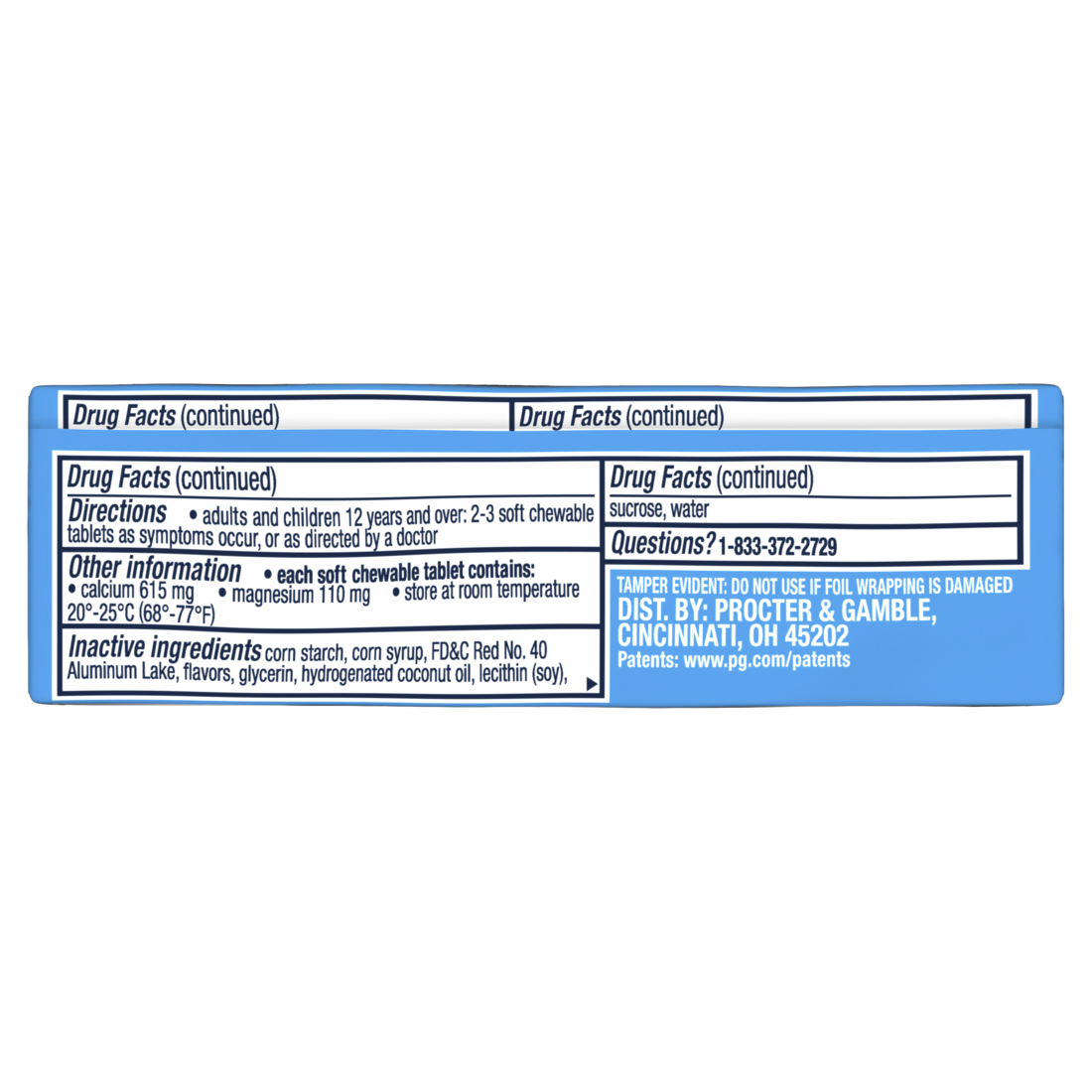 Rolaids Advanced Antacid Heartburn Relief Mixed Berry - 6ct/288pk